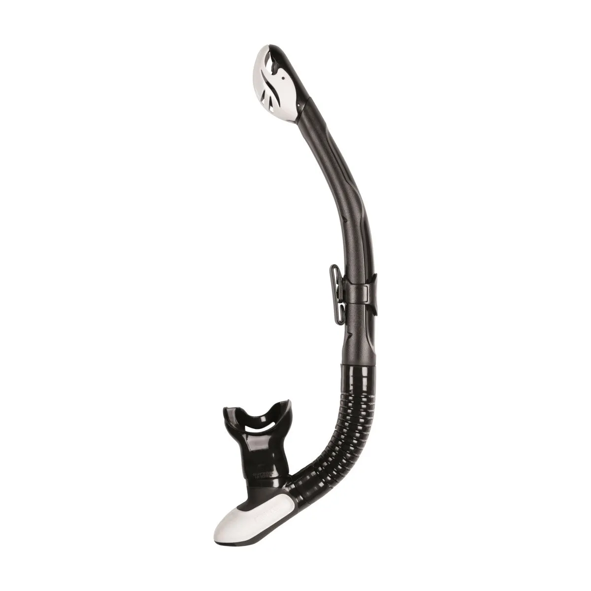 Mares Italian Design Premium Collection Ergo Dry Snorkel - Comfortable Silicone Mouthpiece and Purge Valve for Snorkeling and Scuba